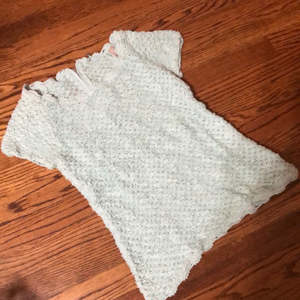 Crochet teal top